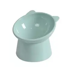 GENERICO - Cuenco Para Mascotas Inclinado Elevado Gatos Perros Verde