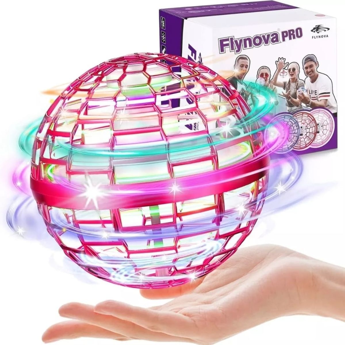 GENERICO - Pelota Voladora Con Luz Led Spinner Flying