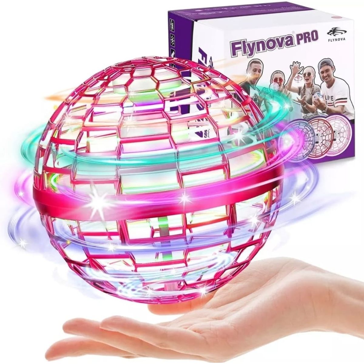 GENERICO - Pelota Voladora Con Luz Led Spinner Flying