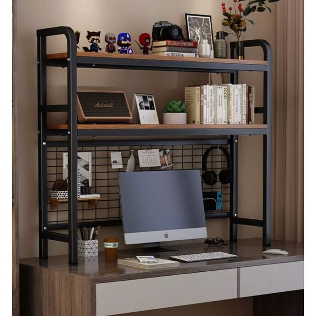 HOMER DESIGN - Organizador De Escritorio Multifuncional Con Repisa Metal