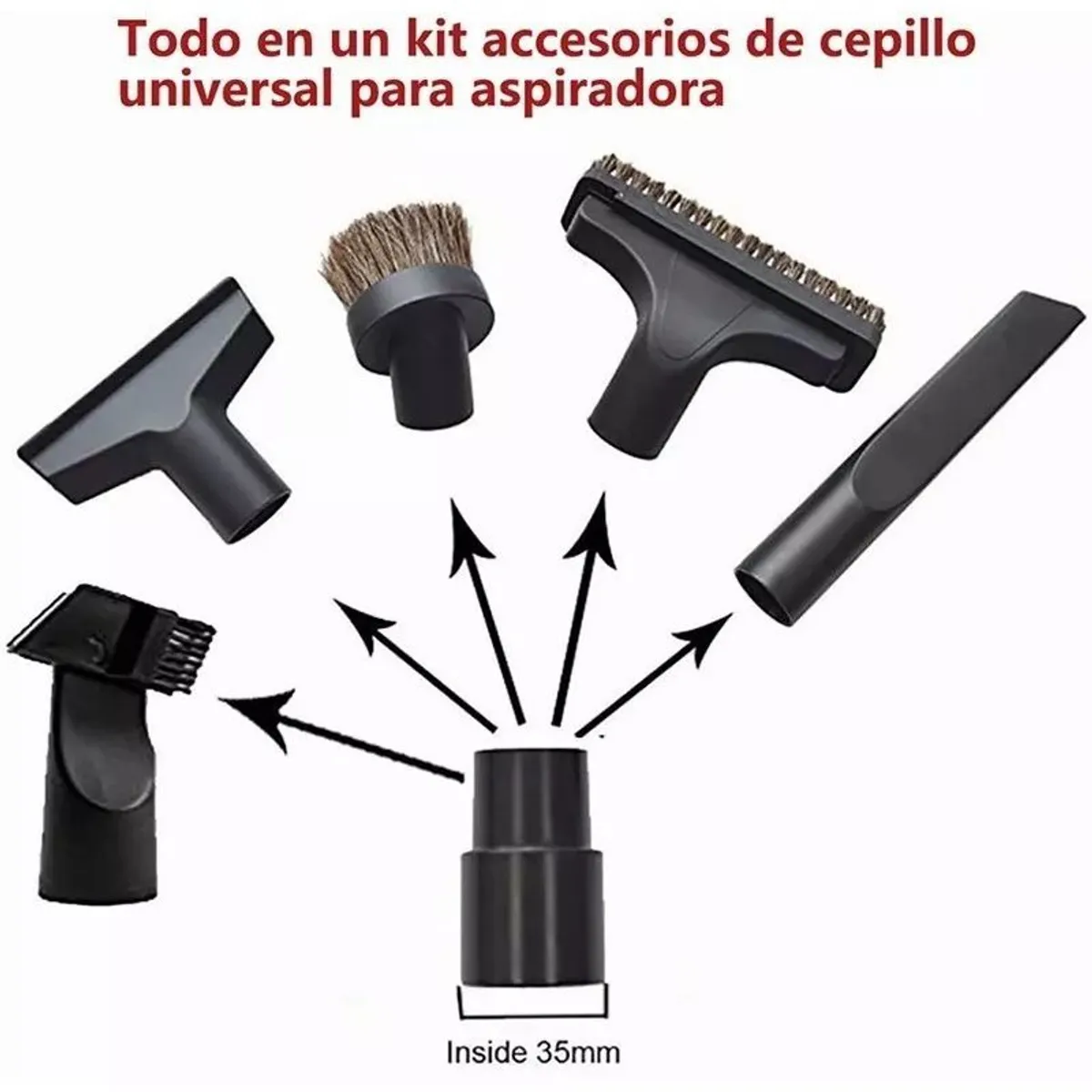 KUANGYE - Juego De 6 Accesorios Aspiradora 32mm A 35mm Kuangye