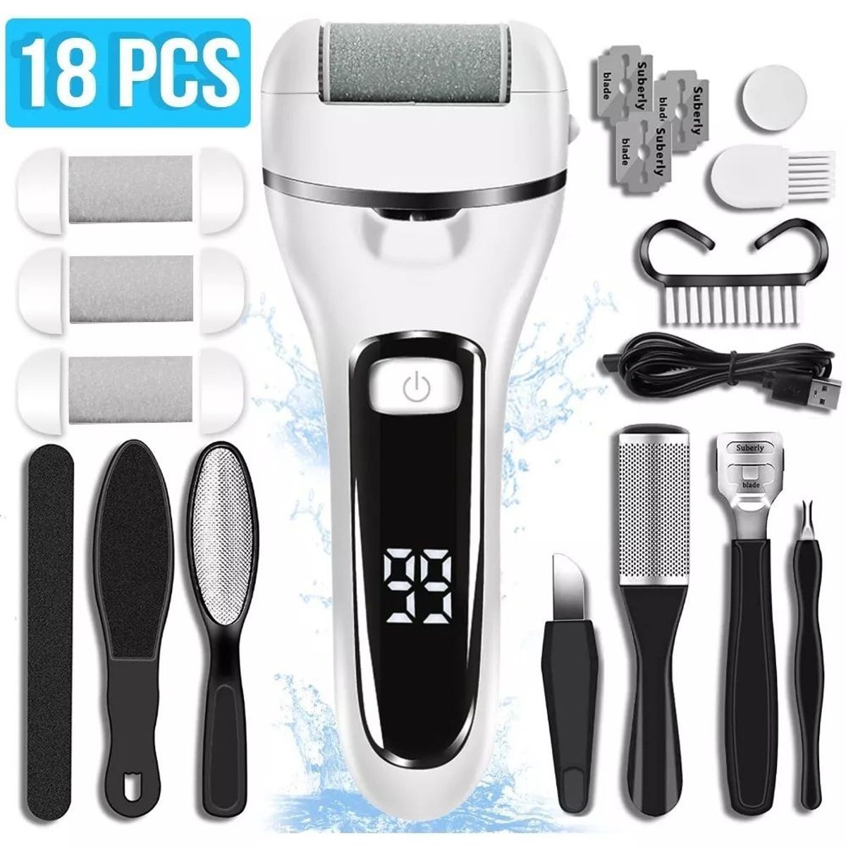 KUANGYE - Removedor Quita Callos Eléctrico Para Pie Recargable