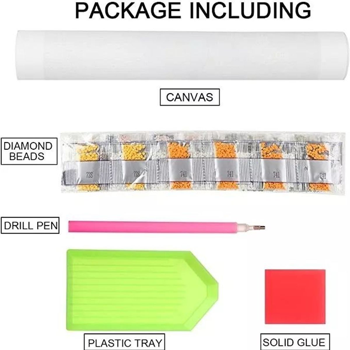 KUANGYE - Bordado Pintura Diamante - Corazones Alegres 30x40