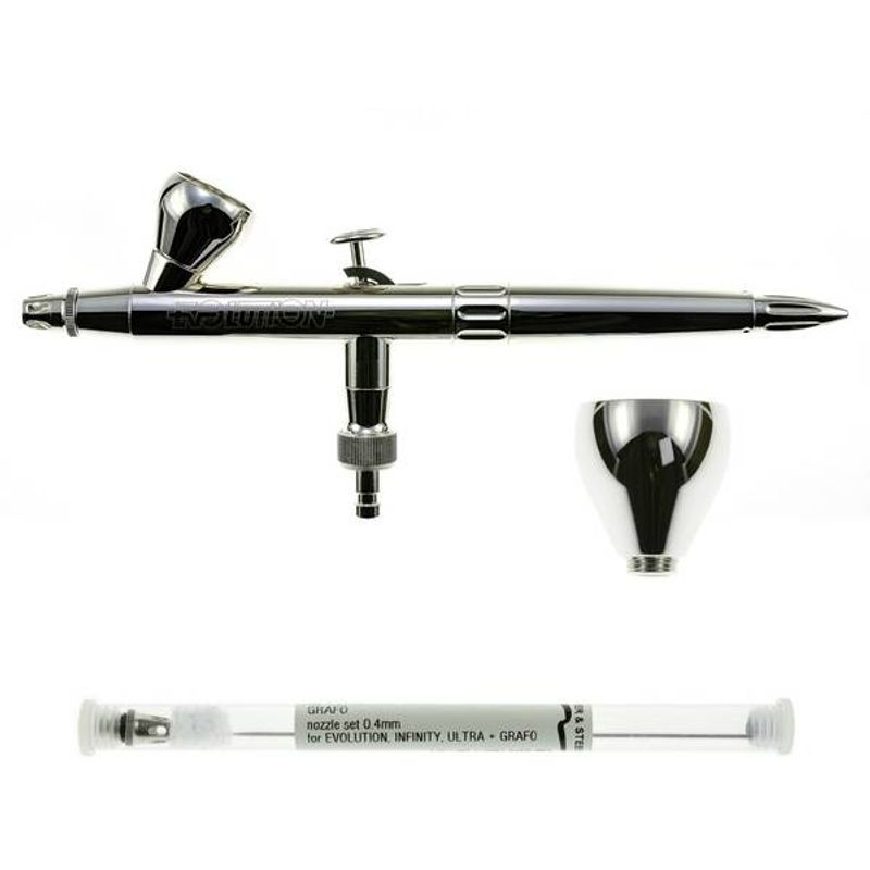 GENERICO - HARDER AND STEENBECK 126003 AEROGRAFO EVOLUTION SILVERLINE