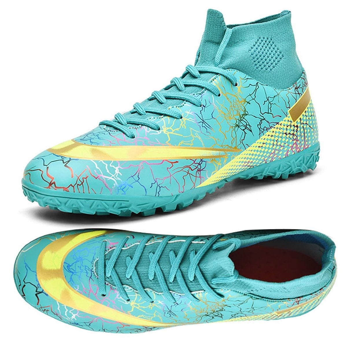SHANDIAN - Zapatillas de fútbol hombre TF hightop