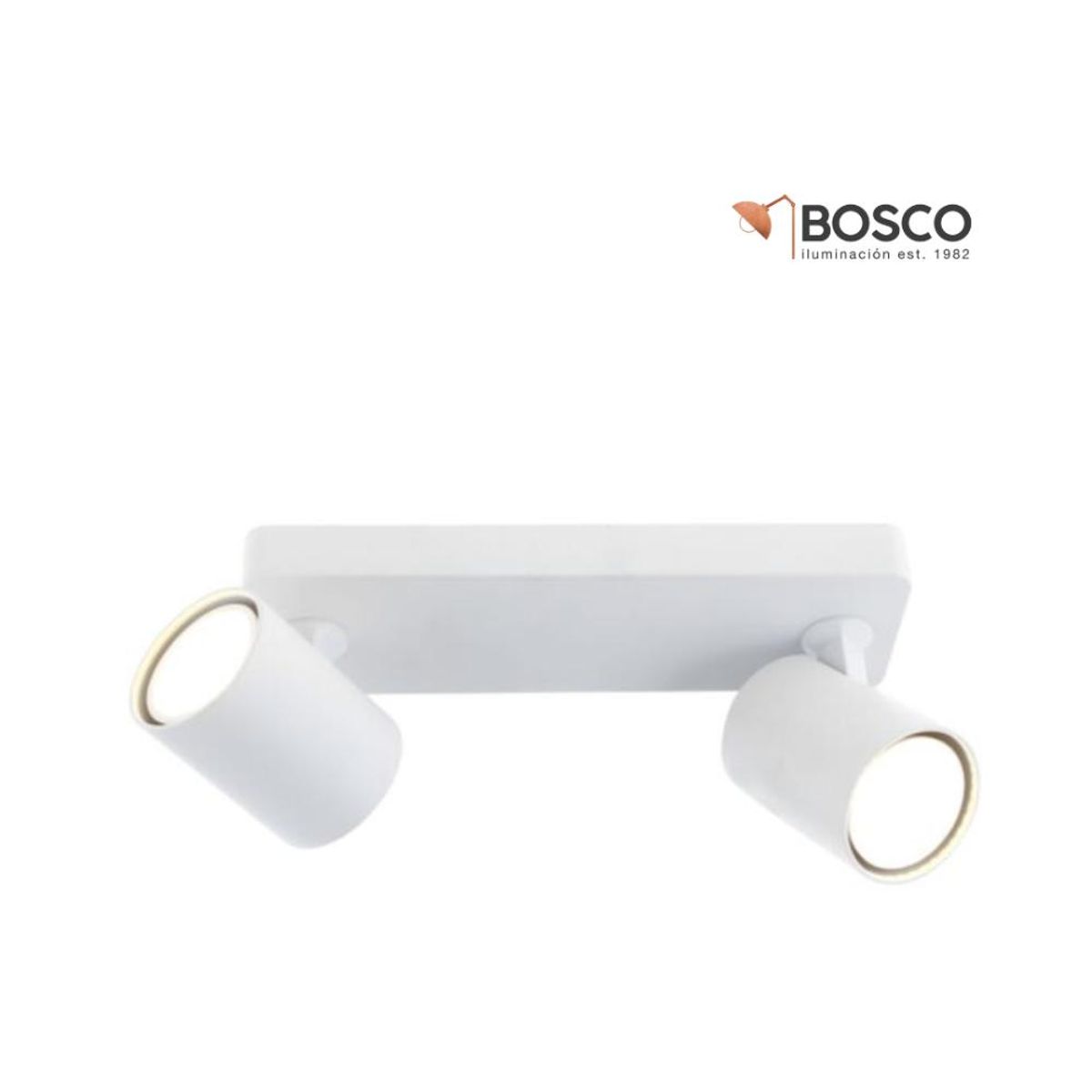 BOSCO - FOCO SOBREPUESTO 2XGU10 DIRIGIBLE ABIT BLANCO BOSCO