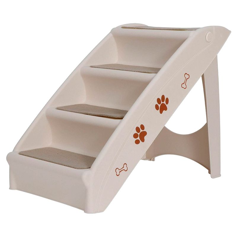 GENERICO - Escalera Plegable De 4 Pisos Para Mascotas Color Gris