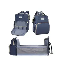 GENERICO - Mochila 3 En 1 Pañalera Cuna Y Mudador Portátil Para Bebés