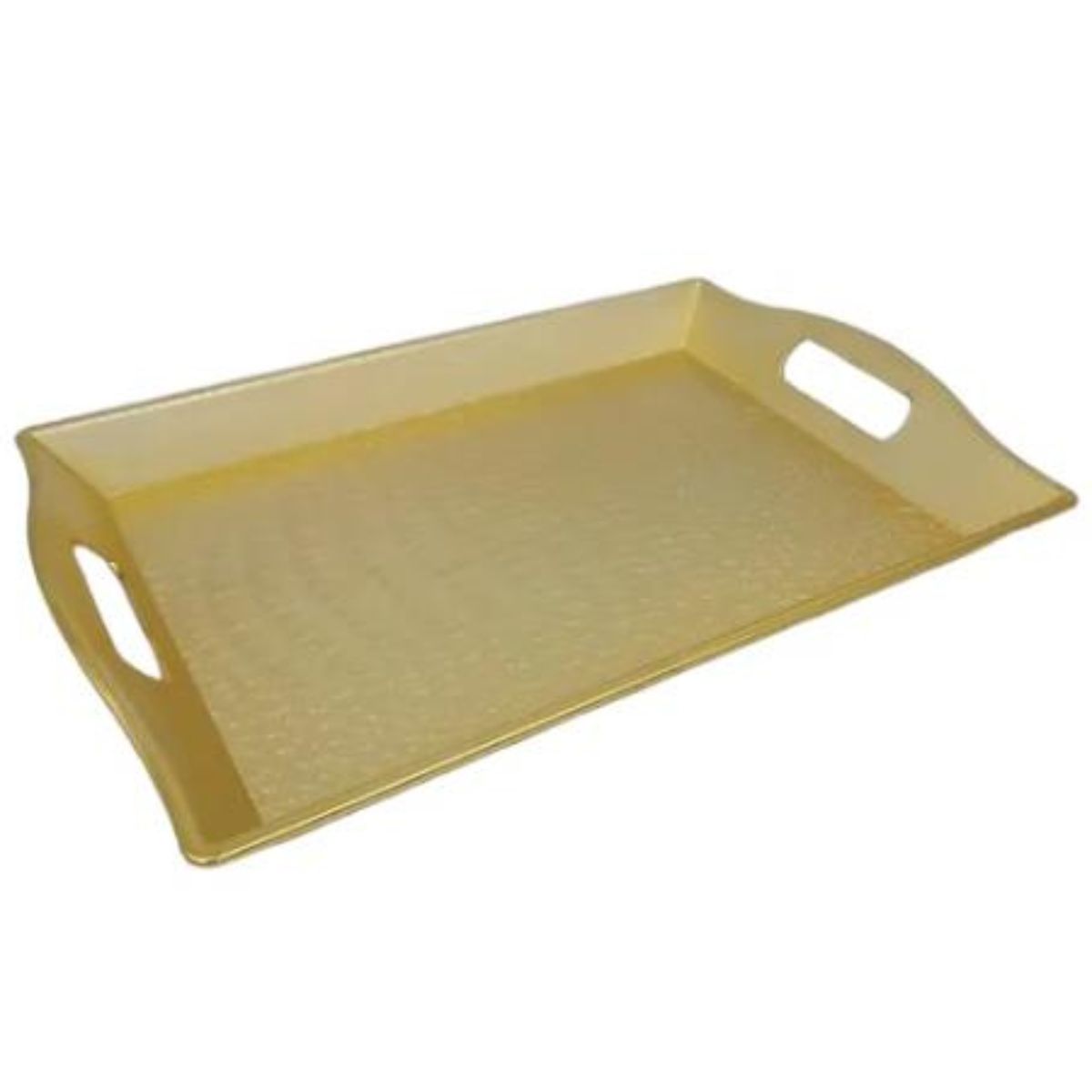 OEM - Bandeja Para Fiesta Rectangular 37,5 x 24,5 cm Dorado