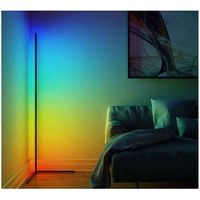 Lámpara De Pie Led Rgb Premium Esquina Multicolor
