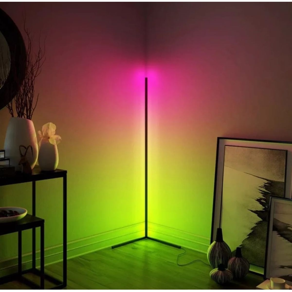 GENERICO - Lámpara de pie led RGB Lineal Multiculor