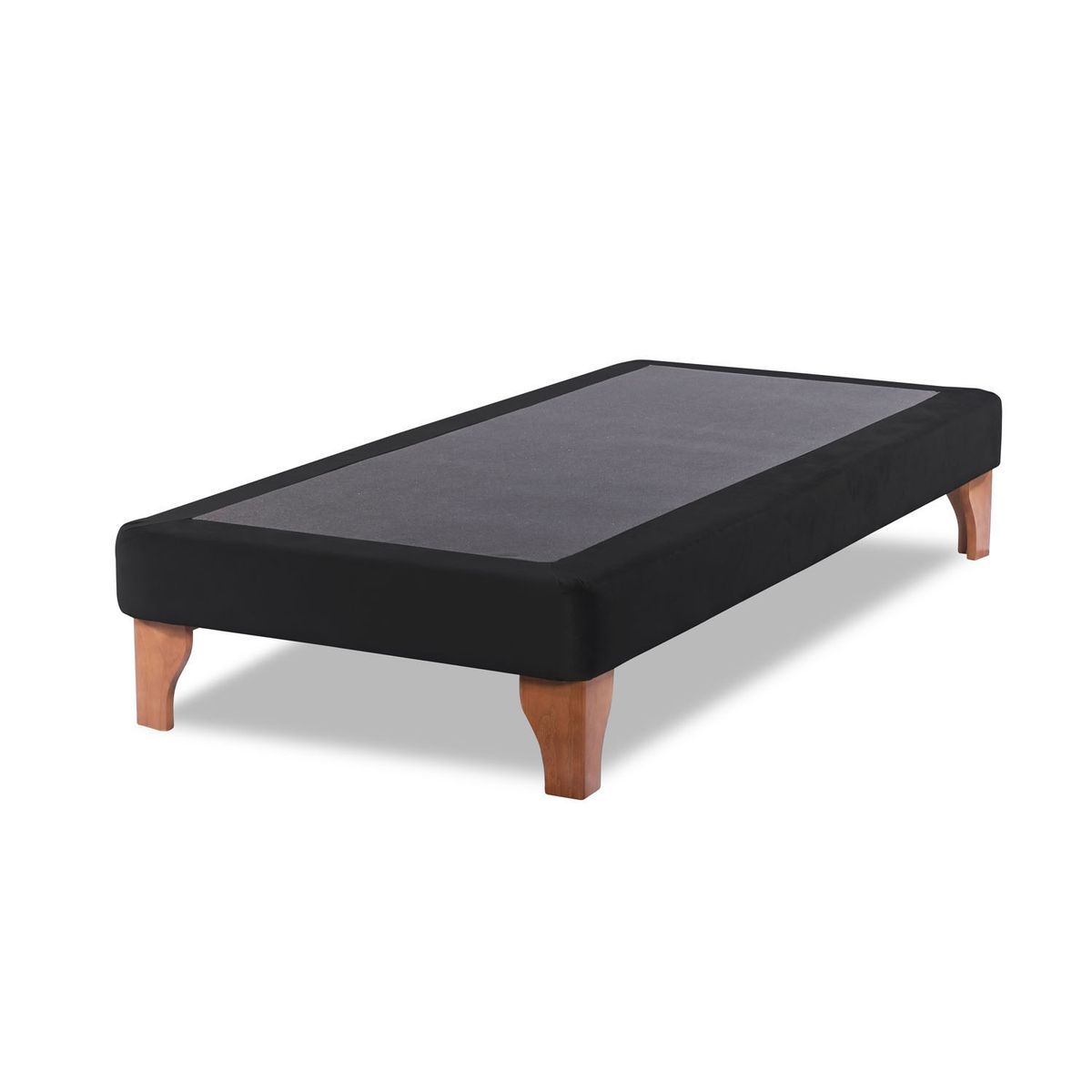 LATAM HOME - Base Europea Zen Tela Negro 1.5 Plazas