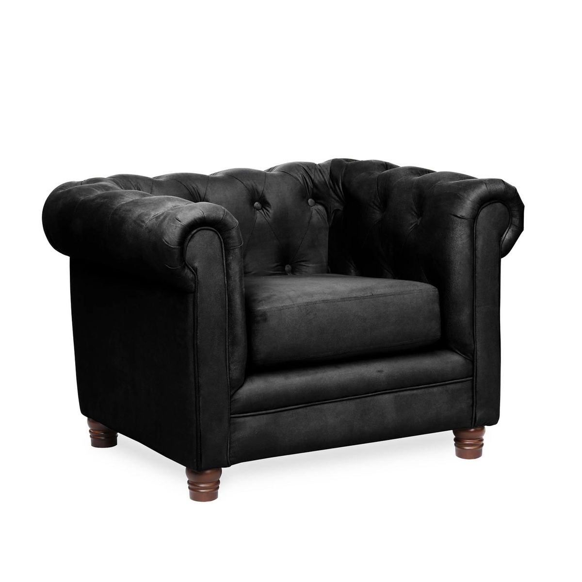 LATAM HOME - SOFA FLORENCIA 1C TELA VELVET NEGRO