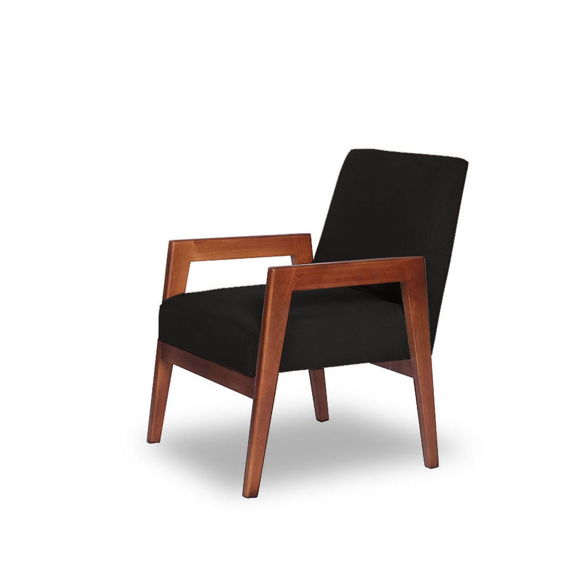 LATAM HOME - Sitial Frankfurt Tela Velvet Negro