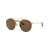 Lentes de sol Ray-Ban Round Double Bridge RB3647N Polarizado
