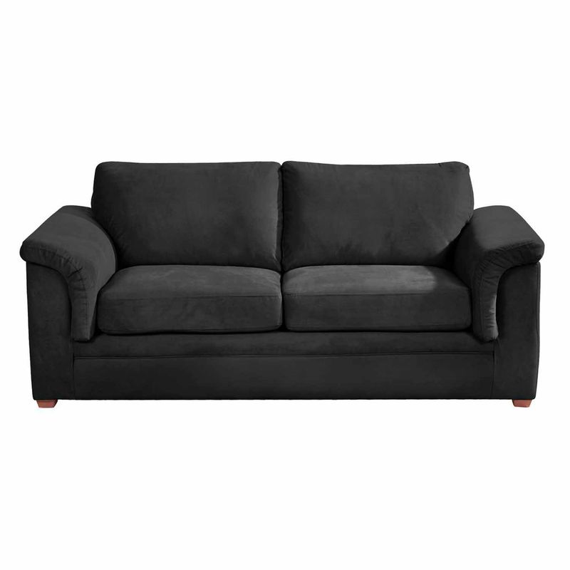 LATAM HOME - Sofá Latam Home Ancona 3 Cuerpos Negro