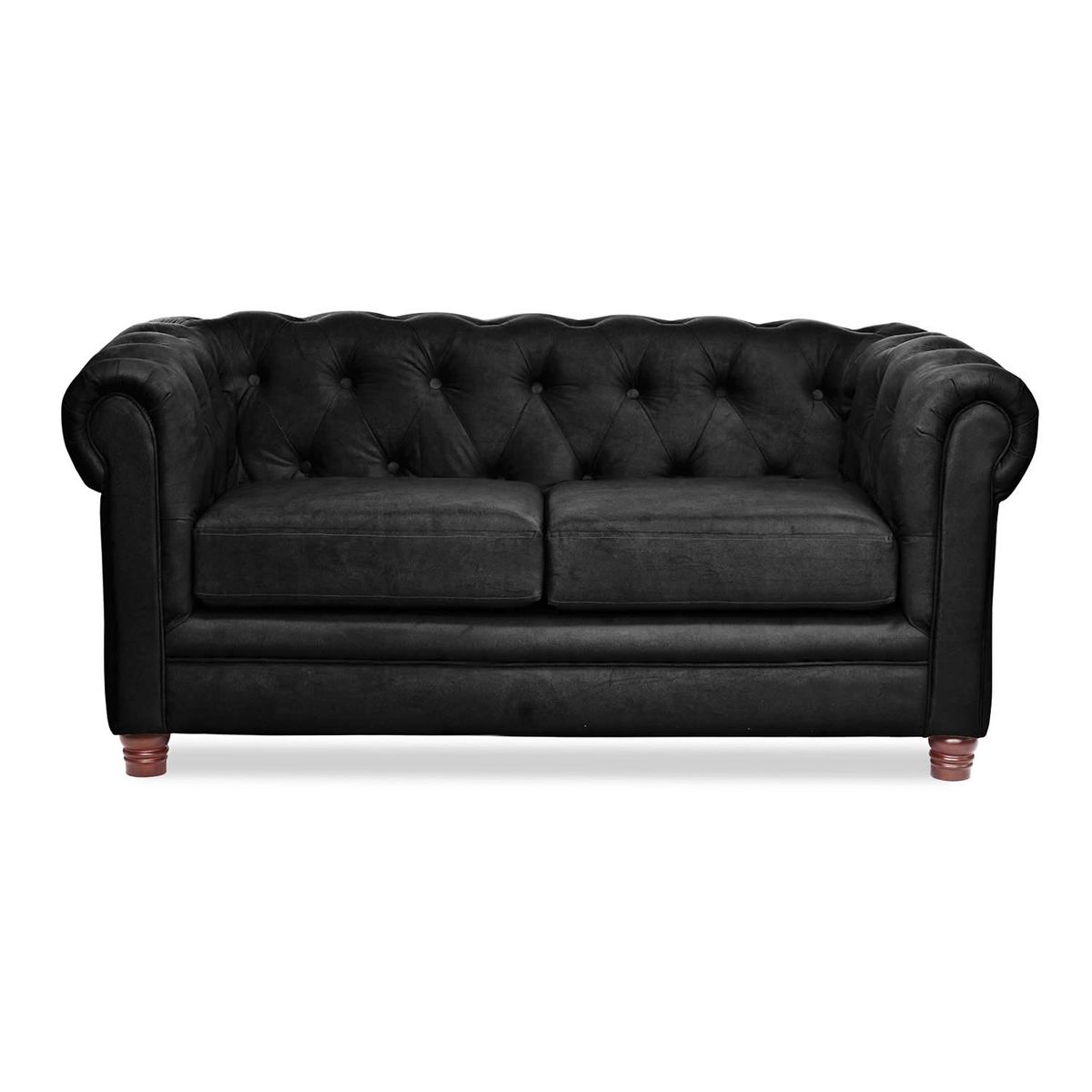 LATAM HOME - SOFA FLORENCIA 2C TELA VELVET NEGRO