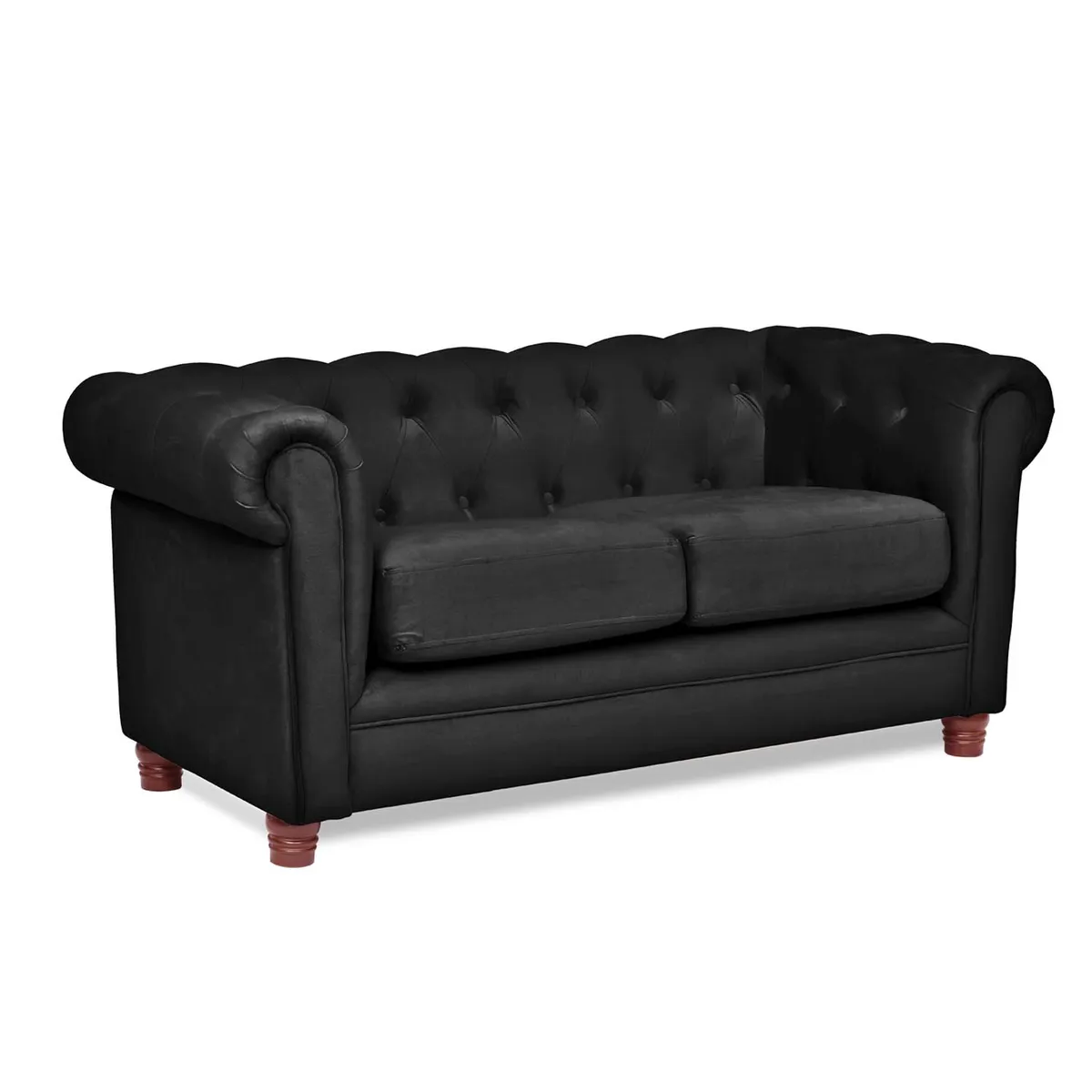 LATAM HOME - SOFA FLORENCIA 2C TELA VELVET NEGRO