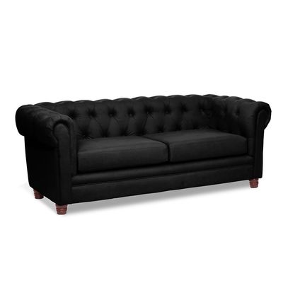 Imagen 2 del producto SOFA FLORENCIA 3C TELA VELVET NEGRO