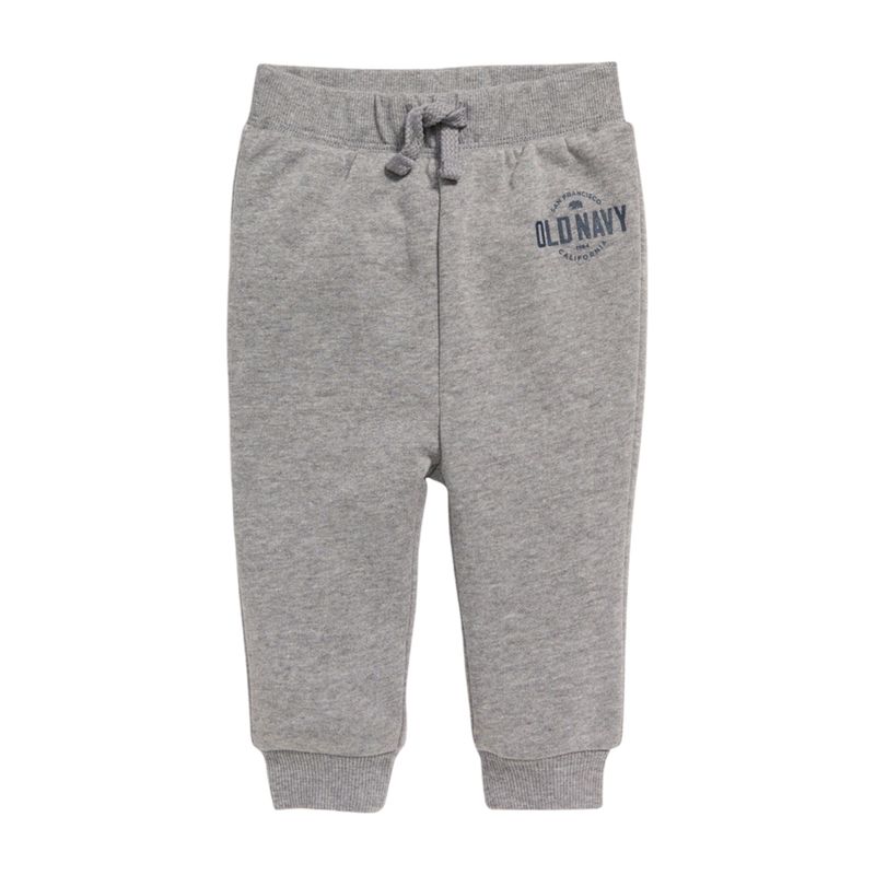 OLD NAVY - Pantalón Buzo Logo Gris OLD NAVY