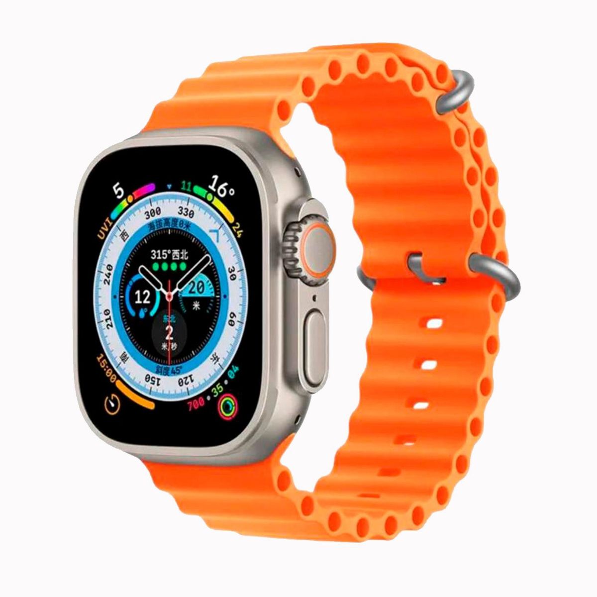 GENERICO - CORREA APPLE WATCH ULTRA OCEAN NARANJA 42/44/45/49