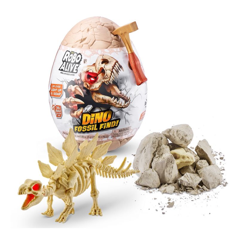 ANSALDO - Huevo Con Esqueleto De Dinosaurio Para Excavar Y Armar Robo
