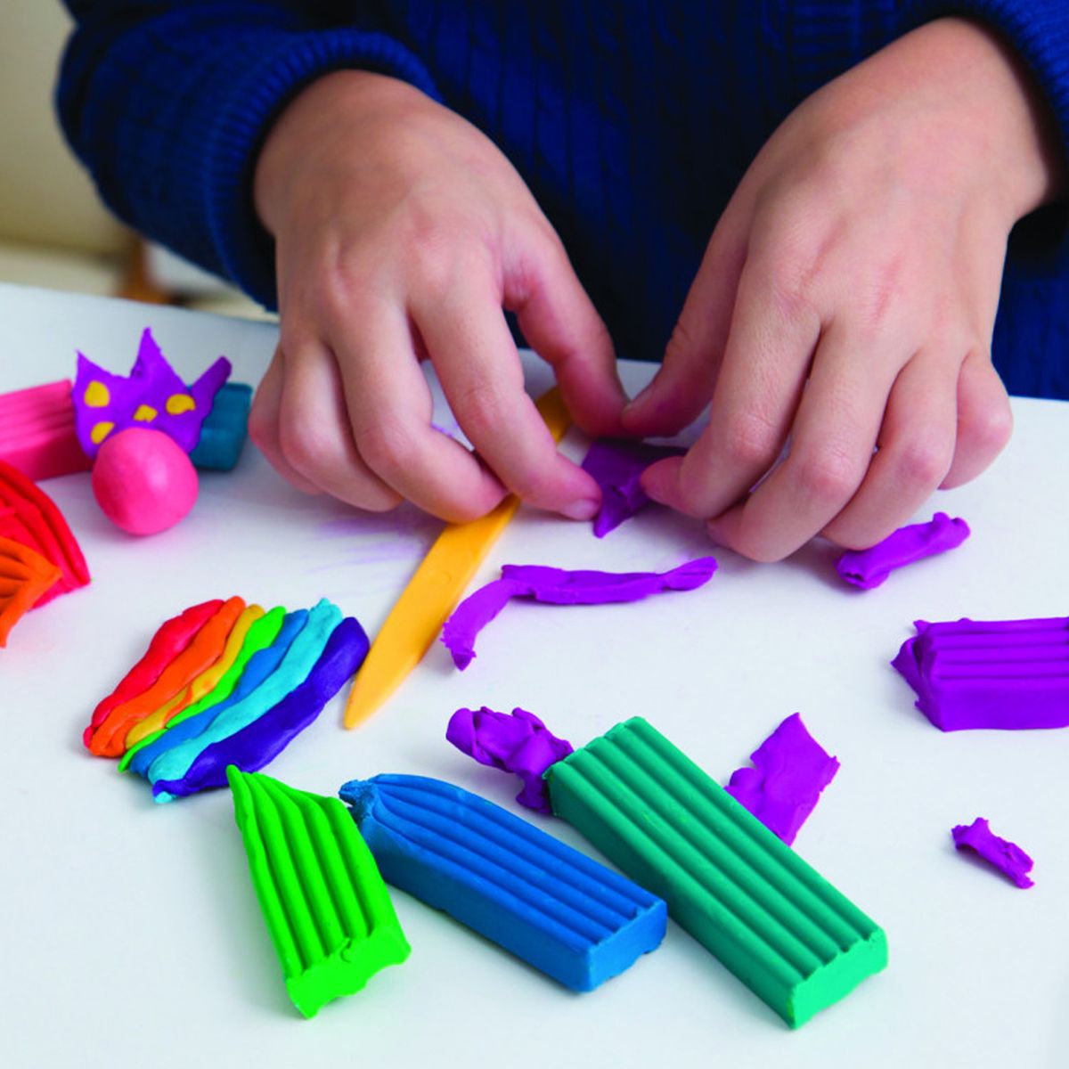 CARIOCA - Plasticina Carioca 12 Colores 400gr + Herramientas De Molde