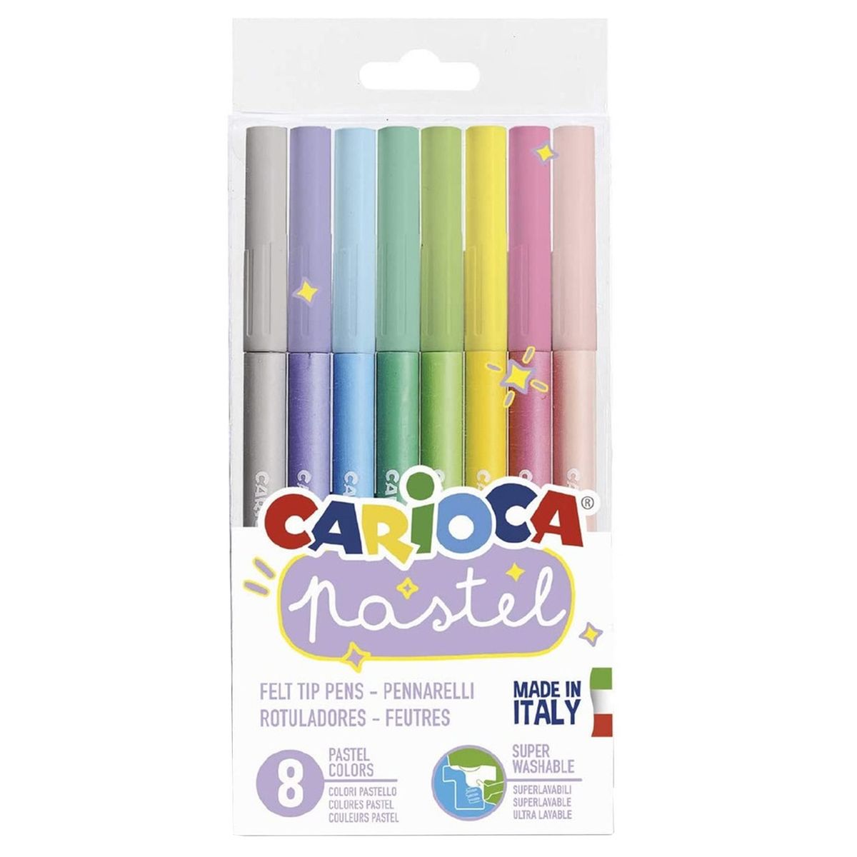 CARIOCA - Plumones Carioca Pastel (8 Colores)