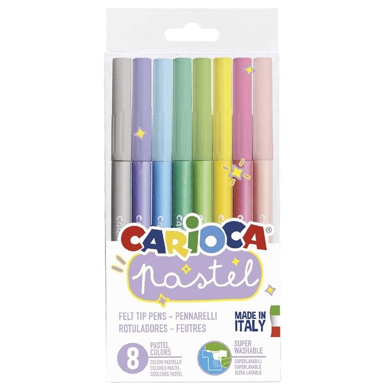 CARIOCA - Plumones Carioca Pastel (8 Colores)