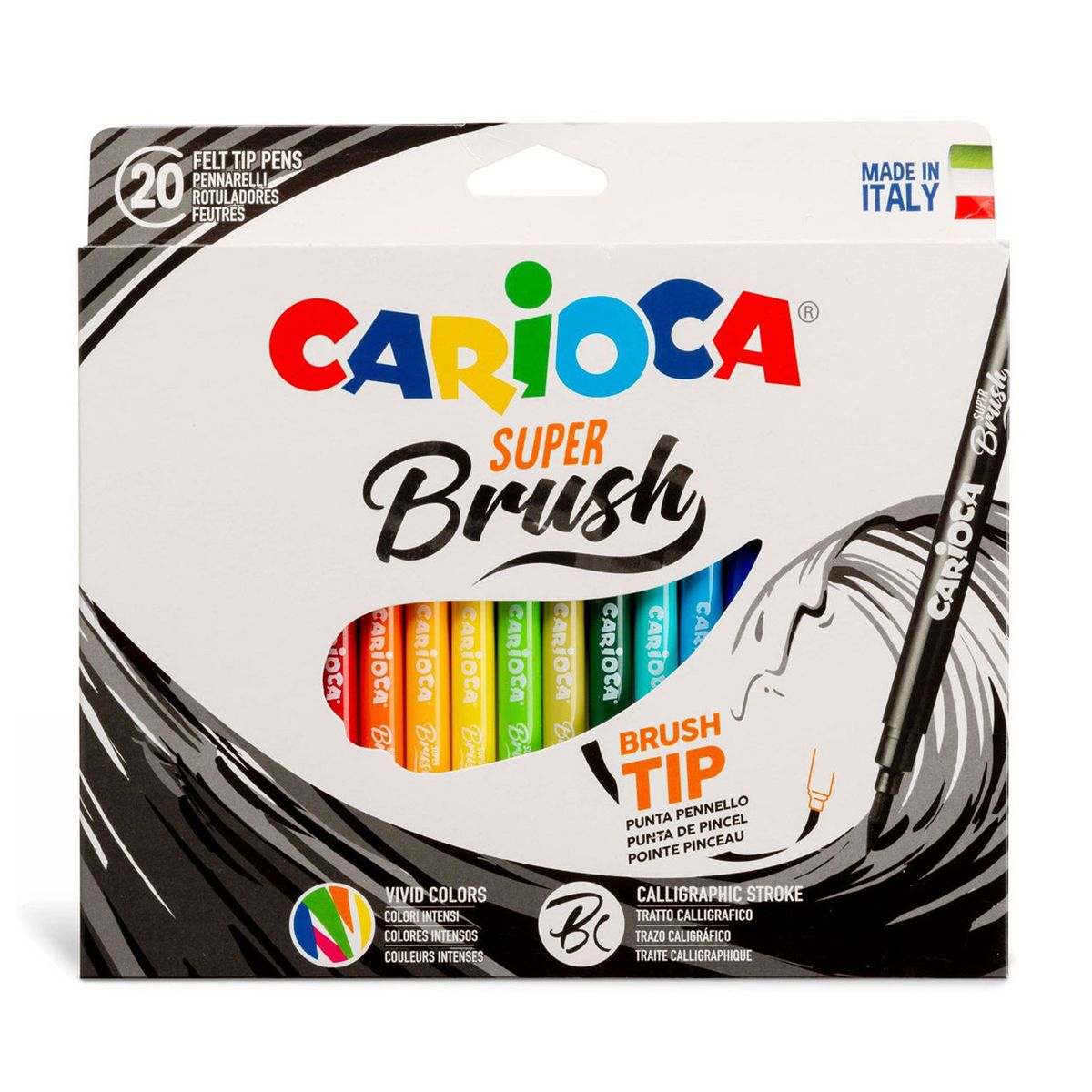 CARIOCA - Plumones Carioca Super Brush (20 Colores)