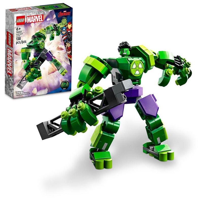 LEGO - LEGO Armadura mecánica de Hulk - 76241 - Verde Arlequín