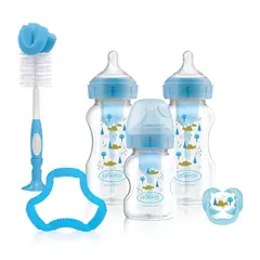 DR BROWN'S - Set De Recién Nacido Boca Ancha Dr Brown´s Options Azul