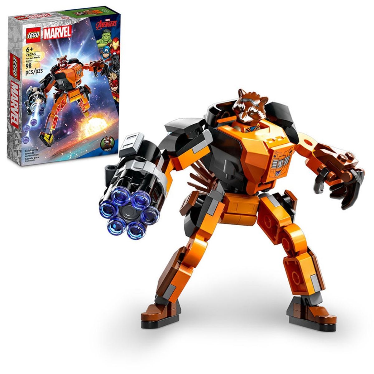 LEGO - LEGO Marvel Armadura Robótica de Rocket - 76243