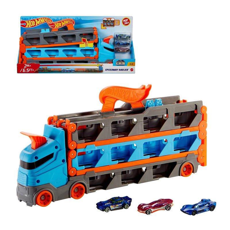 HOT WHEELS - Hot Wheels Transporte Autopista Mattel