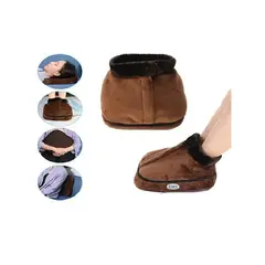 GENERICO - Masajeador Calienta Pies Termico Electrico 2 En 1 Pantufla
