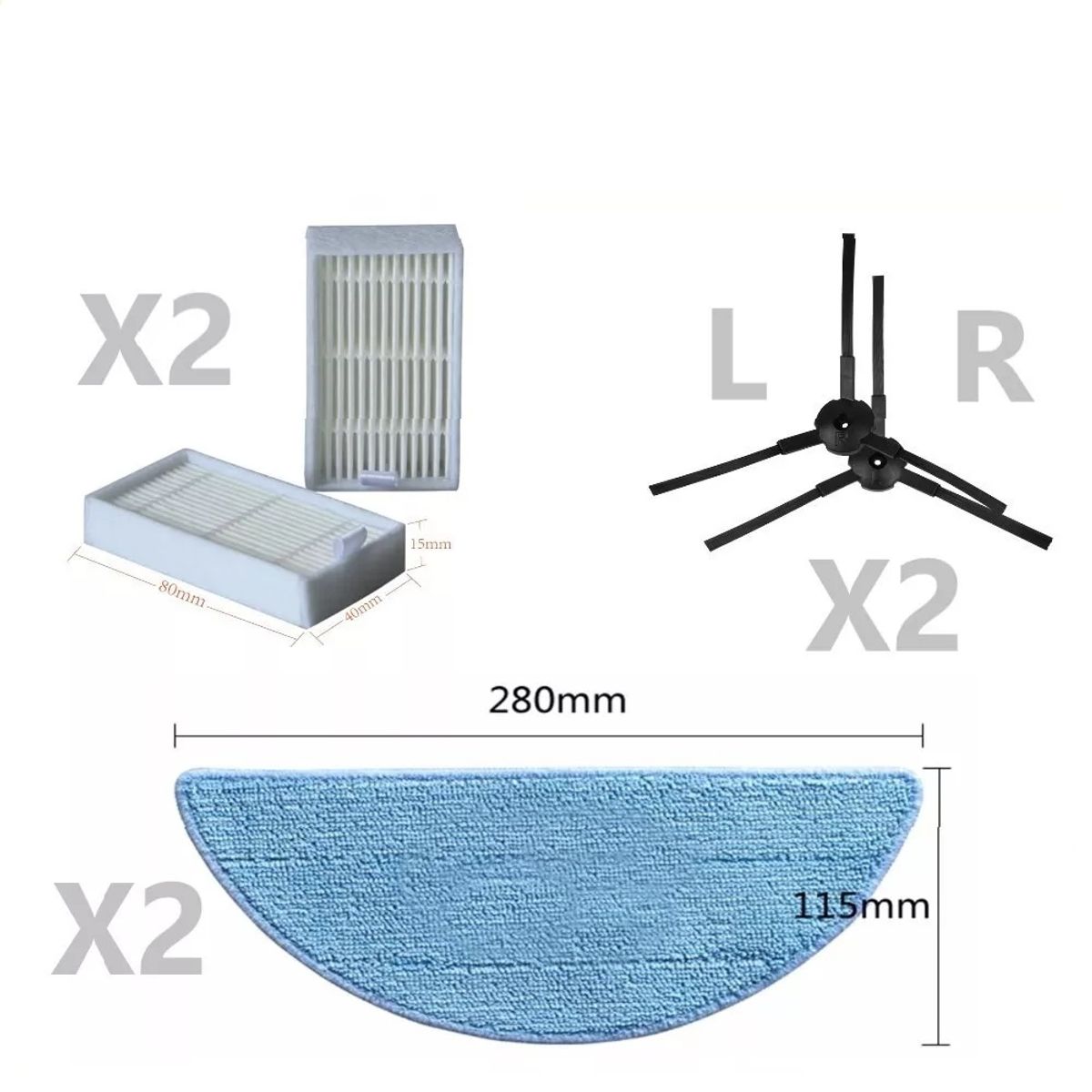 GENERICO - Rep Para Ilife Mod V50 V55 V5 V5s V3 V3s V5pro 6u