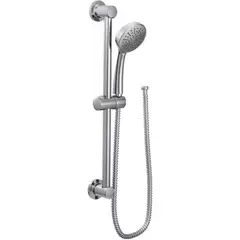 GENERICO - Ducha Flexible Con Barra Y Jabonera Regulable Pernos