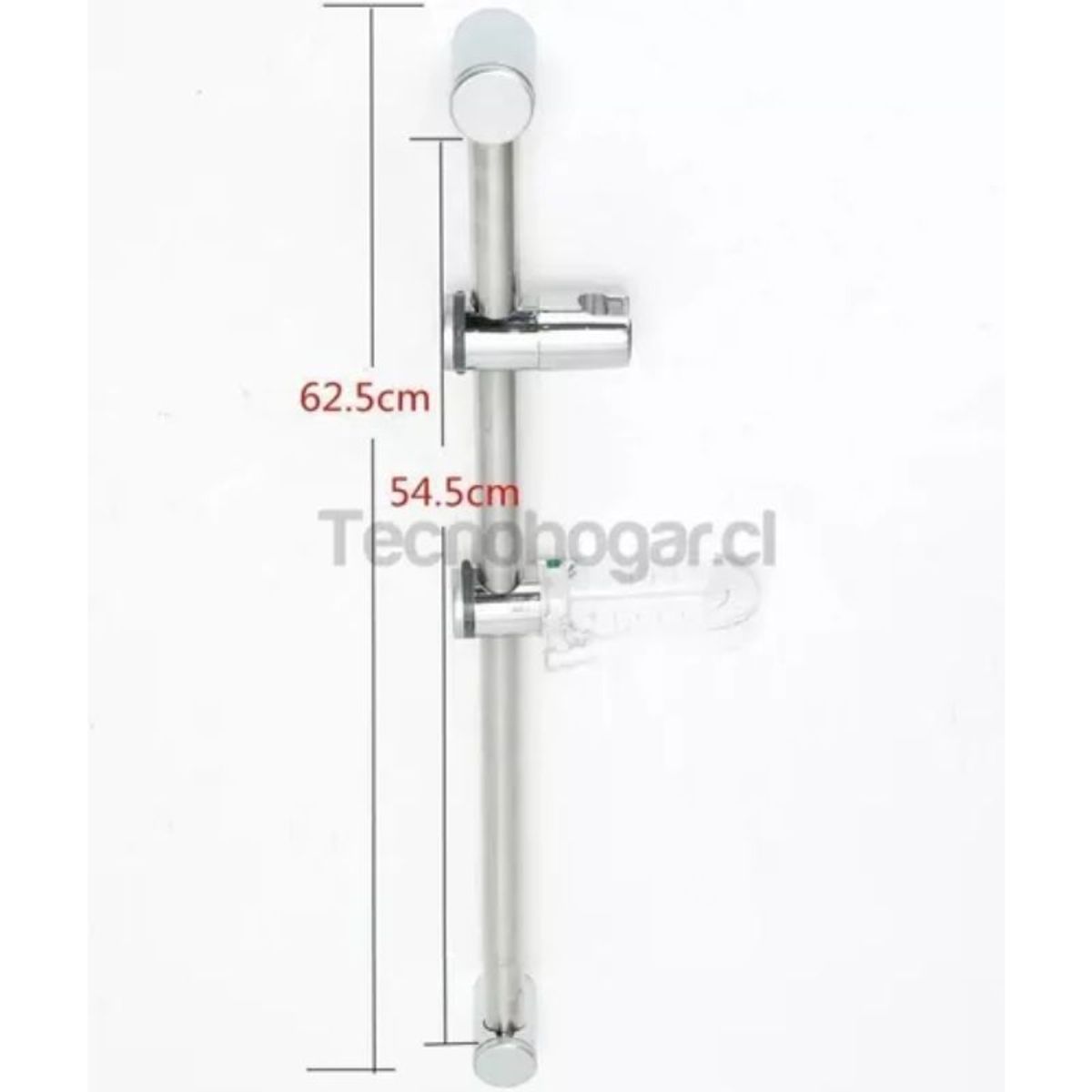 GENERICO - Ducha Flexible Con Barra Y Jabonera Regulable Pernos