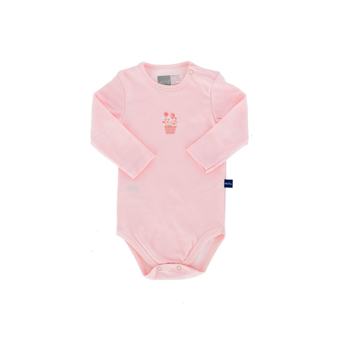 MOTA - Body Manga Larga Algodón Pima Pack 2 Niña