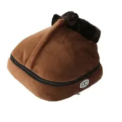 GENERICO - Masajeador Calienta Pies Termico Electrico 2 En 1 Pantufla