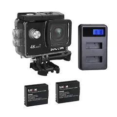 SJCAM - Cámara de acción SJ4000 AIR 4K WIFI 2 baterias y cargador LED