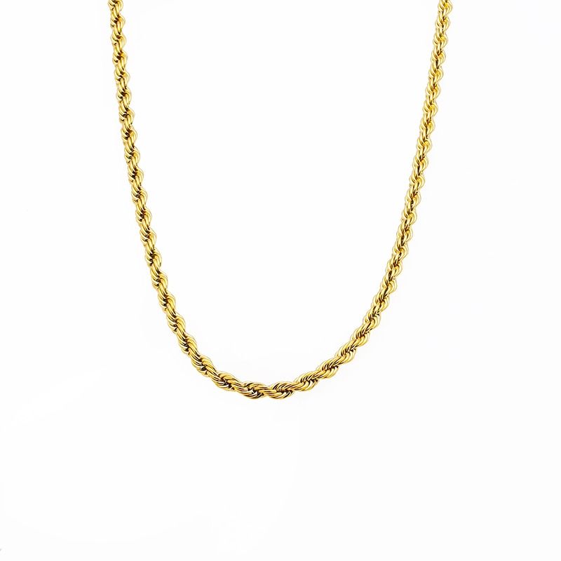 LUX JOYAS - Cadena Baño Oro Amarillo 18k Turbillon S
