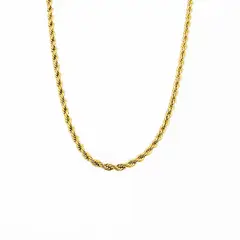 LUX JOYAS - Cadena Baño Oro Amarillo 18k Turbillon S
