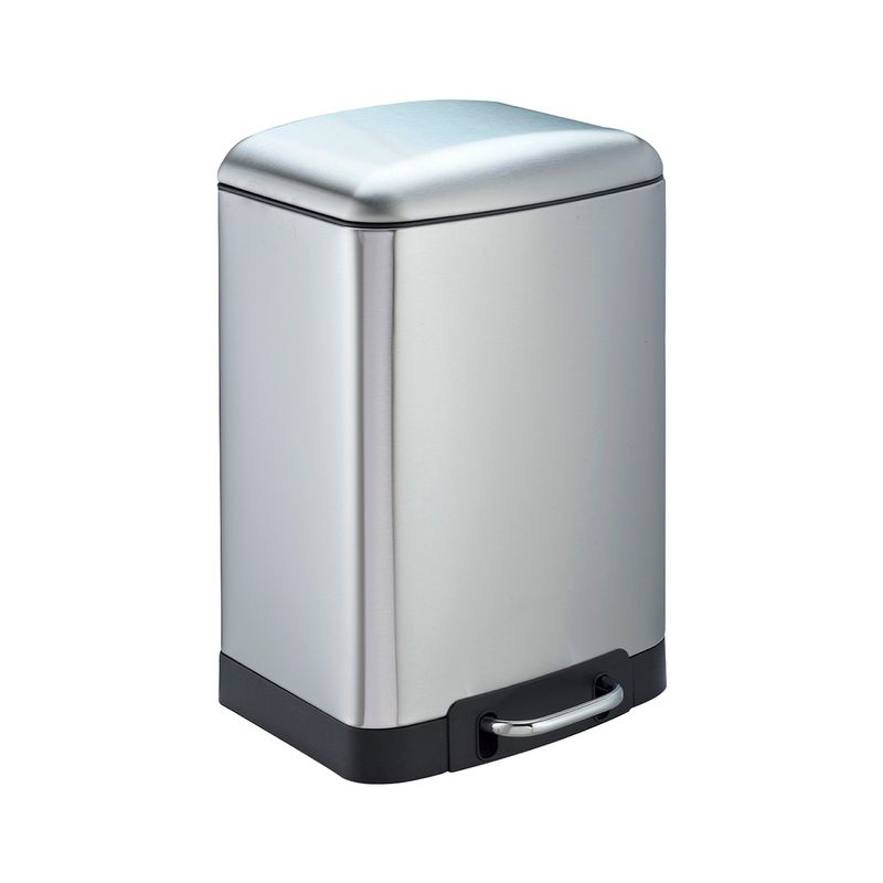 INSPIRACCI - Basurero Rectangular 12 L Acero Inox Gris