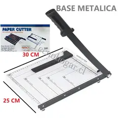 GENERICO - Cortadora De Papel Carta Guillotina Metálica Fotos A4