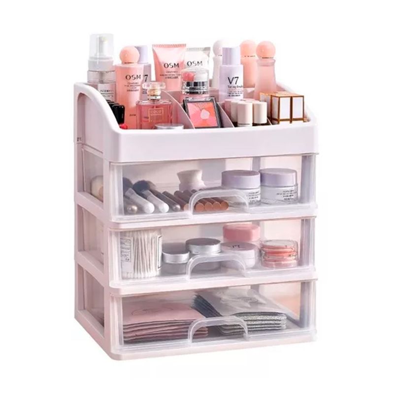 GENERICO - Caja Organizador De Cosméticos Tres Cajones