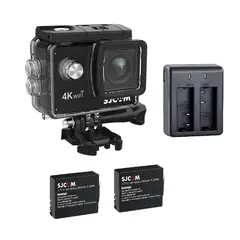 SJCAM - Cámara deportiva SJ4000 AIR 4K WIFI 2 baterias y cargador dual