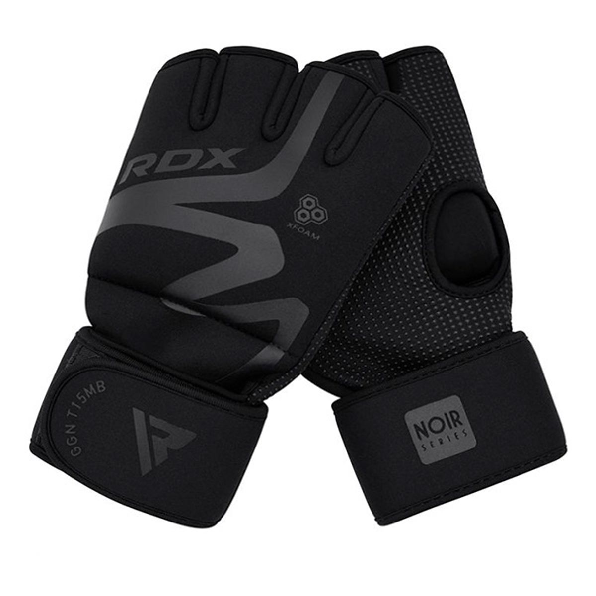 RDX - Guantes De Agarre Rdx - Gripping T15 Black Matte - Ggn-t15mb