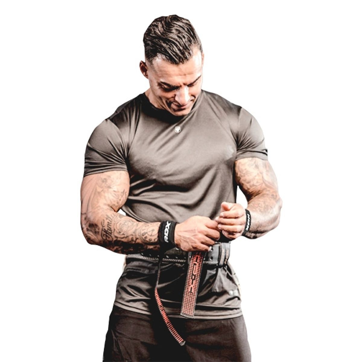 RDX - Straps Vendas Rdx Algodón Gel Deluxe - Rojas - Wac-s4r