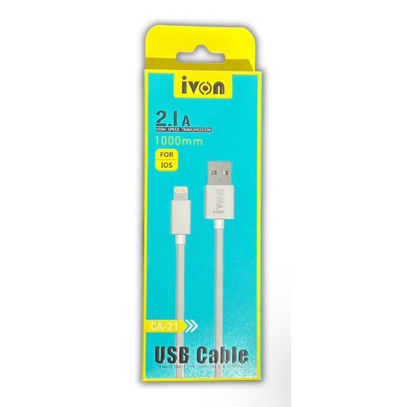 GENERICO - Cable De 1 Metro Para iPhone Carga Rapida 2.1 Amp